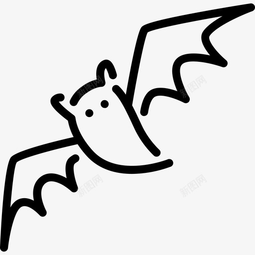 蝙蝠飞鼠万圣节图标svg_新图网 https://ixintu.com 万圣节 万圣节128现代轮廓 吸血鬼 翅膀 蝙蝠 飞鼠