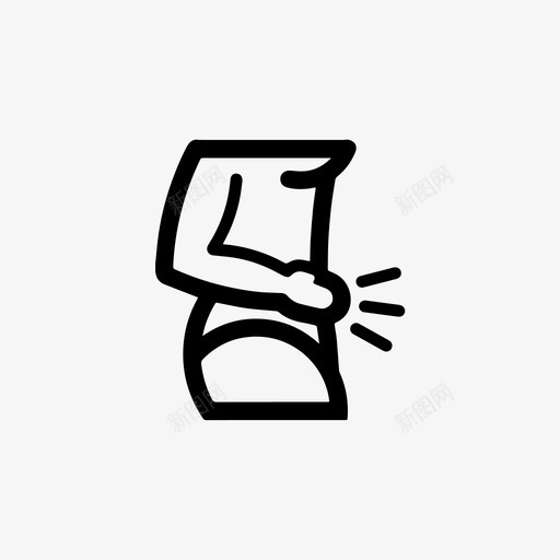 抽筋身体月经图标svg_新图网 https://ixintu.com 抽筋 月经 月经女性健康 疼痛 症状 身体