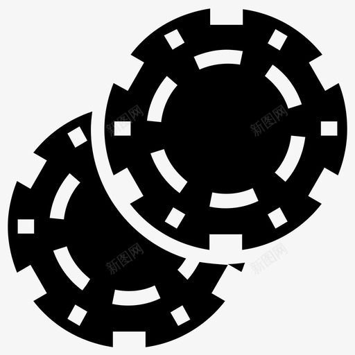 扑克筹码赌注筹码赌场硬币图标svg_新图网 https://ixintu.com 扑克元素 扑克筹码 赌博 赌博实心图标 赌场硬币 赌注筹码