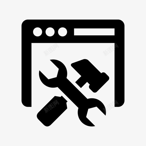 网页优化修复工具图标svg_新图网 https://ixintu.com 修复 工具 网页优化 计算3