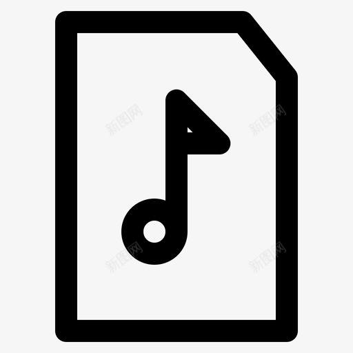 音乐文件音频音高图标svg_新图网 https://ixintu.com 媒体线路 音乐文件 音调 音频 音高