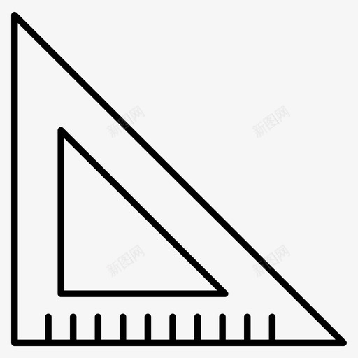 方格数学尺子图标svg_新图网 https://ixintu.com 尺子 数学 方格 比例尺
