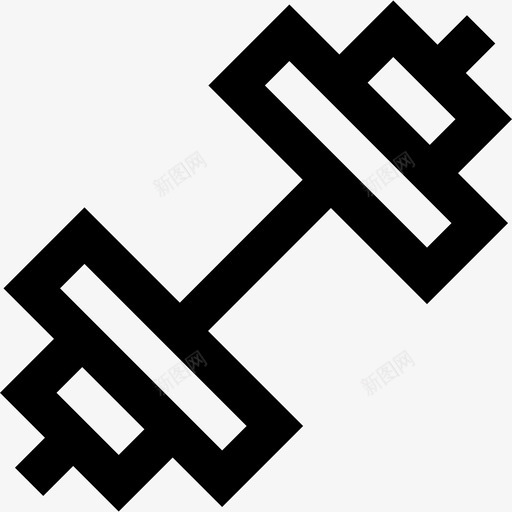 哑铃76号酒店轮廓图标svg_新图网 https://ixintu.com 76号酒店 哑铃 轮廓