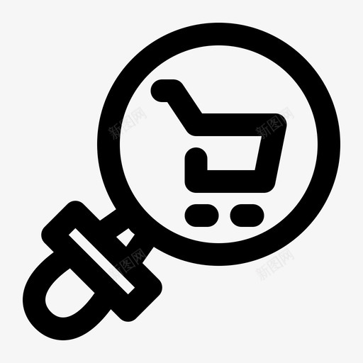 商店折扣搜索购物车查找图标svg_新图网 https://ixintu.com 商店折扣搜索 查找 购物车