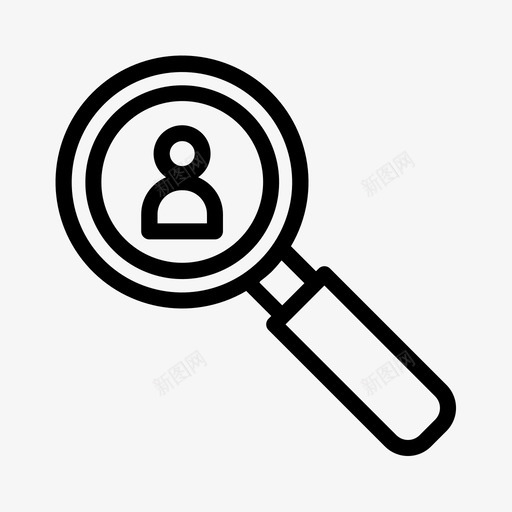 搜索配置文件人员策略图标svg_新图网 https://ixintu.com 人员 安全 搜索配置文件 策略 隐私 隐私策略