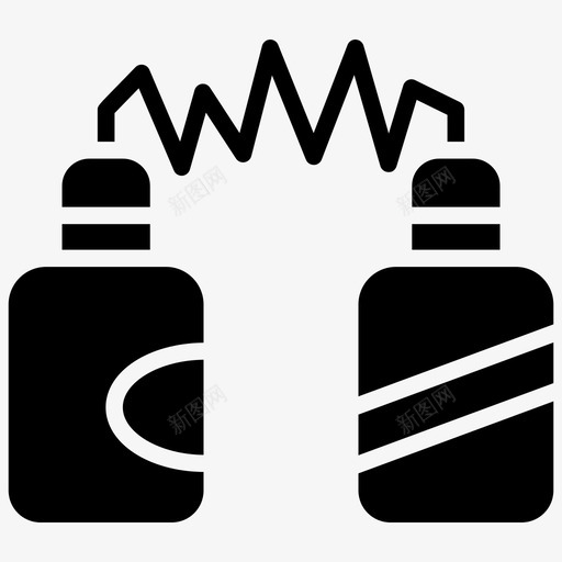 电子电阻器片式电阻器元件图标svg_新图网 https://ixintu.com 元件 机器人工程符号图标 片式电阻器 电子电阻器 电阻