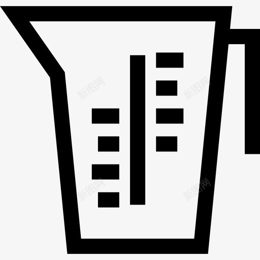 量杯面包房5线性图标svg_新图网 https://ixintu.com 线性 量杯 面包房5