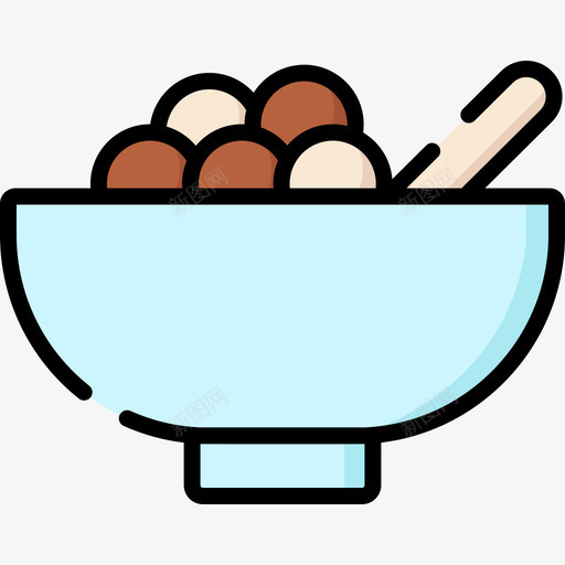 谷类食品84线性颜色图标svg_新图网 https://ixintu.com 线性颜色 谷类 食品84