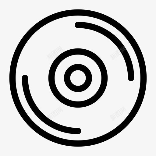 cd音频视频图标svg_新图网 https://ixintu.com cd 视频 音频