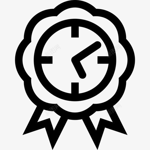 最佳时间时钟标签图标svg_新图网 https://ixintu.com 小 时钟 最佳时间 标签 色带