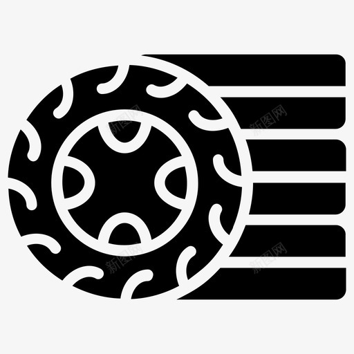 汽车轮子汽车橡胶轮胎图标svg_新图网 https://ixintu.com 橡胶轮胎 汽车 汽车服务标志符号 汽车轮子