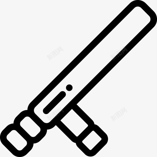 警棍第三警察局直系图标svg_新图网 https://ixintu.com 直系 第三警察局 警棍