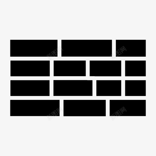 墙砖墙建筑图标svg_新图网 https://ixintu.com 墙 建筑 砖墙 隔墙