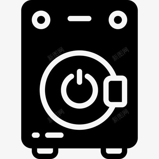 洗衣机家用自动化3填充式图标svg_新图网 https://ixintu.com 填充式 家用自动化3 洗衣机