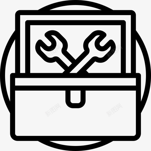 工具箱必备品30线性图标svg_新图网 https://ixintu.com 工具箱 必备品30 线性
