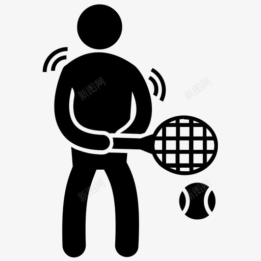 网球草地网球奥林匹克运动会图标svg_新图网 https://ixintu.com 夏季奥运会 奥林匹克运动会 奥运会标志符号 网球 网球服务 草地网球
