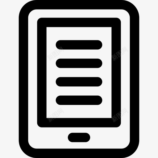 电子书文学7线性图标svg_新图网 https://ixintu.com 文学7 电子书 线性