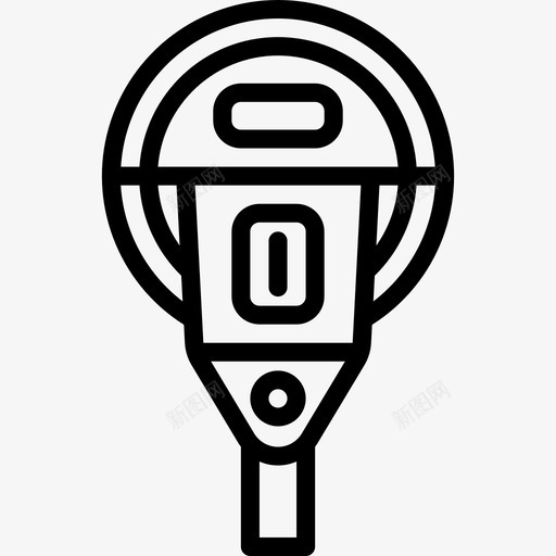 停车收费表城市29线性图标svg_新图网 https://ixintu.com 停车收费表 城市29 线性