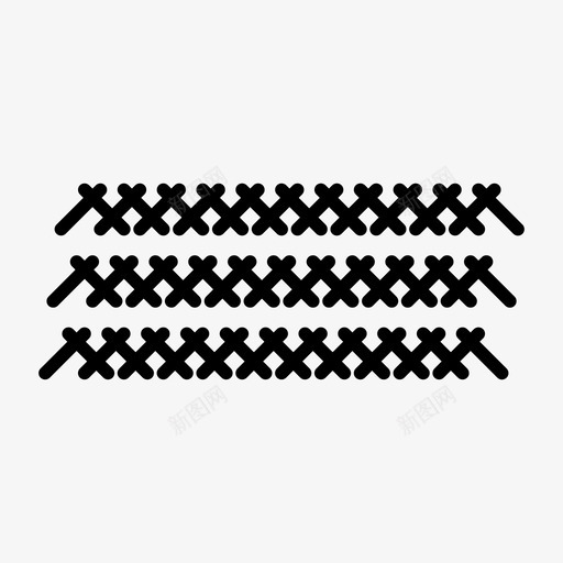 带刺铁丝网铁丝网围栏封锁图标svg_新图网 https://ixintu.com 冲突 封锁 带刺铁丝网 战争 战斗 铁丝网围栏 防御