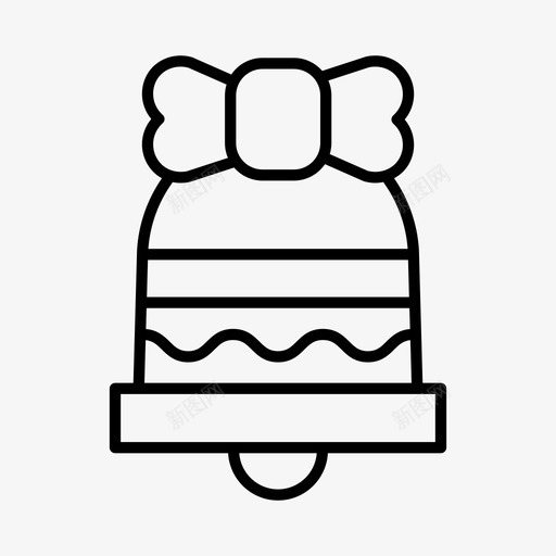 圣诞铃圣诞装饰品圣诞树图标svg_新图网 https://ixintu.com 圣诞快乐 圣诞树 圣诞节 圣诞装饰品 圣诞铃