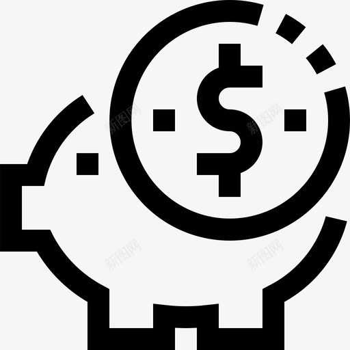 储蓄罐商业和金融42直系图标svg_新图网 https://ixintu.com 储蓄罐 商业和金融42 直系