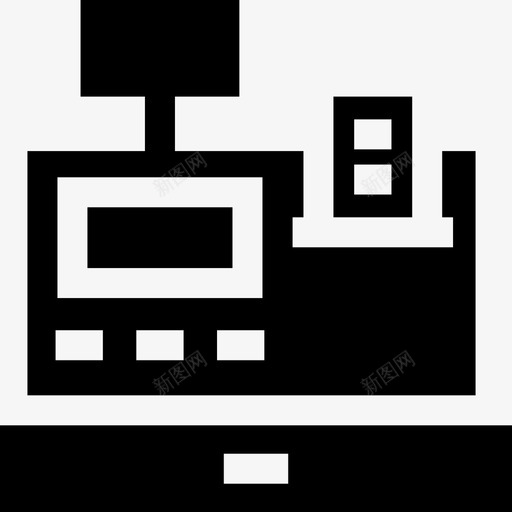 收银机经济舱10已满图标svg_新图网 https://ixintu.com 已满 收银机 经济舱10