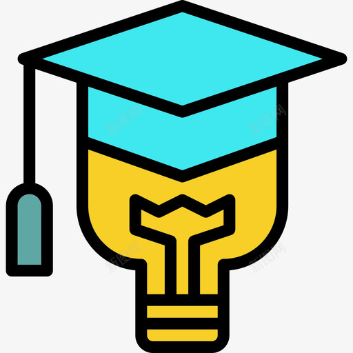 创意学习17线条色彩图标svg_新图网 https://ixintu.com 创意 学习17 线条色彩