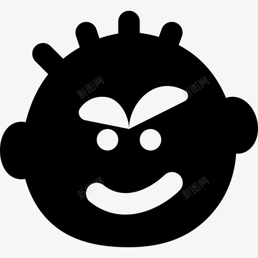 厚脸皮表情符号集合3纯色图标svg_新图网 https://ixintu.com 厚脸皮 纯色 表情符号集合3