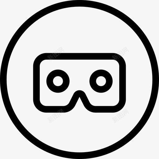 Ar眼镜虚拟现实19线性图标svg_新图网 https://ixintu.com Ar眼镜 线性 虚拟现实19