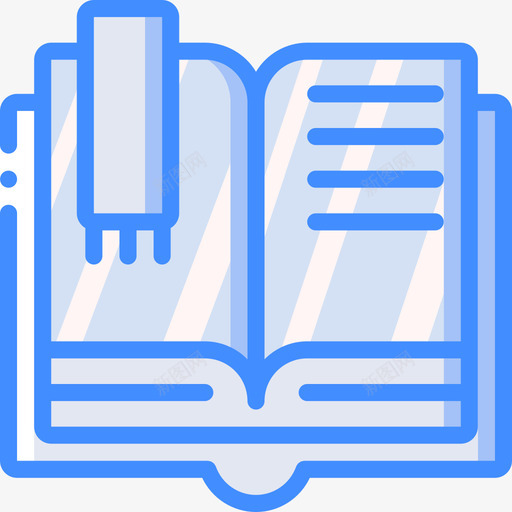 图书馆城市31蓝色图标svg_新图网 https://ixintu.com 图书馆 城市31 蓝色