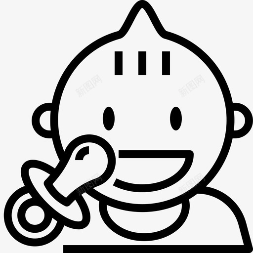 婴儿奶嘴饿了孩子图标svg_新图网 https://ixintu.com 婴儿奶嘴 婴儿用品 孩子 幼儿 肚子饿 饿了