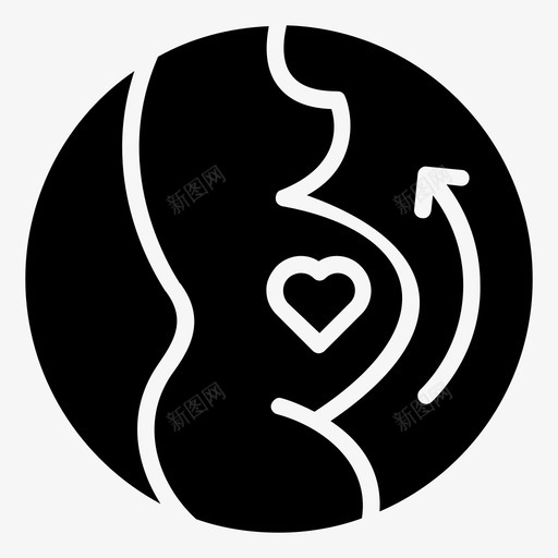 怀孕孕妇妇科雕文图标svg_新图网 https://ixintu.com 妇科雕文图标 孕妇 怀孕