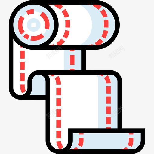 绷带医疗器械11线颜色图标svg_新图网 https://ixintu.com 医疗器械11 线颜色 绷带