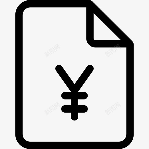 合同银行和金融17直线图标svg_新图网 https://ixintu.com 合同 直线 银行和金融17