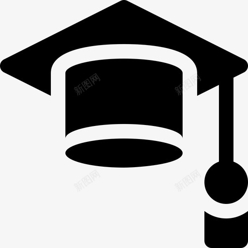 Mortarboard职位提升2已填充图标svg_新图网 https://ixintu.com Mortarboard 已填充 职位提升2