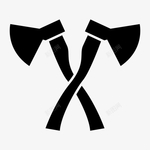 斧头应急消防图标svg_新图网 https://ixintu.com 应急 斧头 消防 消防员