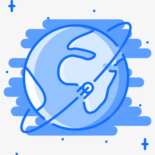 卫星太空70蓝色图标svg_新图网 https://ixintu.com 卫星 太空70 蓝色