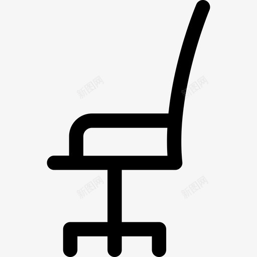 办公椅商务45直线型图标svg_新图网 https://ixintu.com 办公椅 商务45 直线型