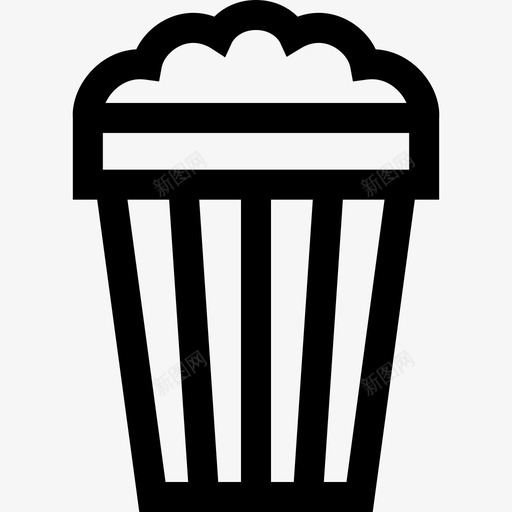 爆米花事件2线性图标svg_新图网 https://ixintu.com 事件2 爆米花 线性