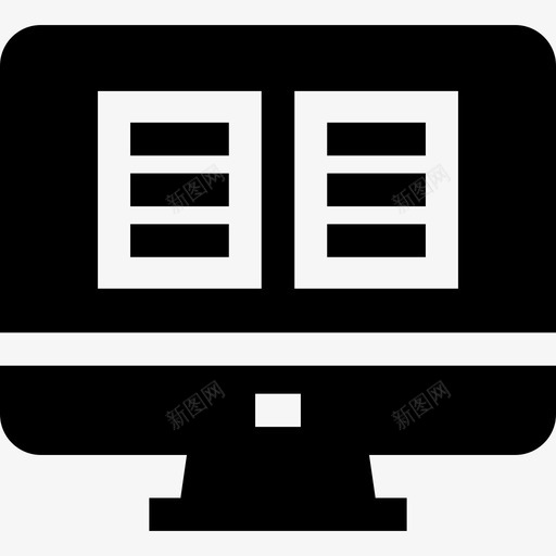 在线学习知识6已填充图标svg_新图网 https://ixintu.com 在线学习 已填充 知识6