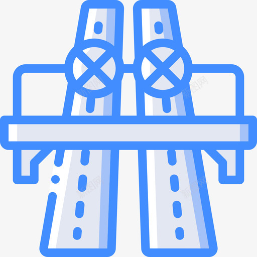高速公路城市31蓝色图标svg_新图网 https://ixintu.com 城市31 蓝色 高速公路
