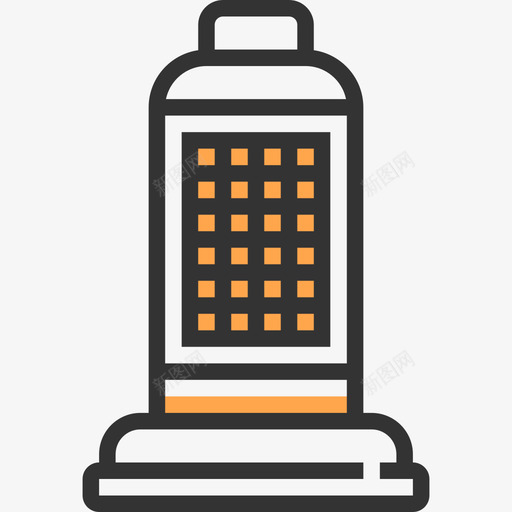 加热器加热器和壁炉黄色阴影图标svg_新图网 https://ixintu.com 加热器 加热器和壁炉 黄色阴影