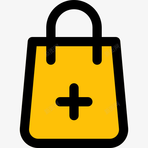 购物袋购物79线性颜色图标svg_新图网 https://ixintu.com 线性颜色 购物79 购物袋