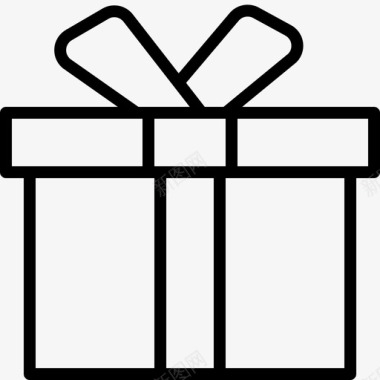 礼物盒圣诞节礼物图标图标