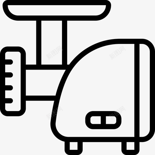 绞肉机美食家直式图标svg_新图网 https://ixintu.com 直式 绞肉机 美食家