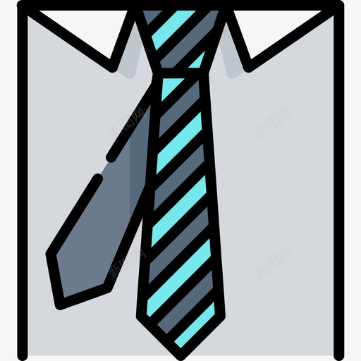 服装商务178线性颜色图标svg_新图网 https://ixintu.com 商务178 服装 线性颜色