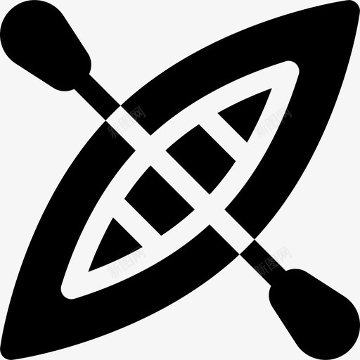 皮艇极限运动13填充图标svg_新图网 https://ixintu.com 填充 极限运动13 皮艇