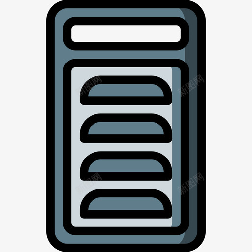 切片机厨房用品线颜色图标svg_新图网 https://ixintu.com 切片机 厨房用品 线颜色
