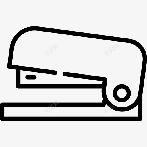 订书机文具23线性图标svg_新图网 https://ixintu.com 文具23 线性 订书机