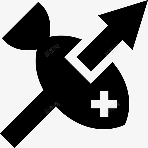 矛史前13填充物图标svg_新图网 https://ixintu.com 史前13 填充物 矛